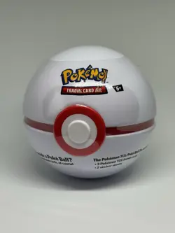 Pokemon Poke Ball Tin Poke Ball Tin White Brand New Sealed A24 3 Packs Cards - Image 1