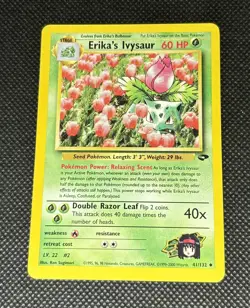 2000 Erika's Ivysaur Gym Challenge 41/132 Vintage Rare Non-Holo Pokemon Card NM- - Image 1