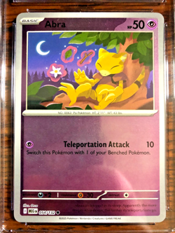 Abra Reverse Holo Common #054 - CGC GEM MINT 10 - Mega Evolution - Pokemon TCG - Image 2