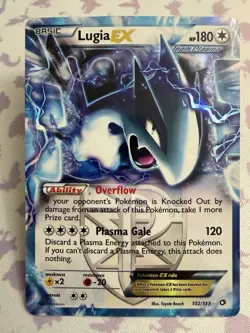 Pokemon TCG Lugia EX Legendary Treasures Holo Rare - Lightly Played - 102/113 - Image 1