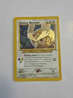 Pokemon 🌖 Shining Noctowl Neo Destiny 110 Holo Rare Unlimited LP **SEE PICS** - Image 1