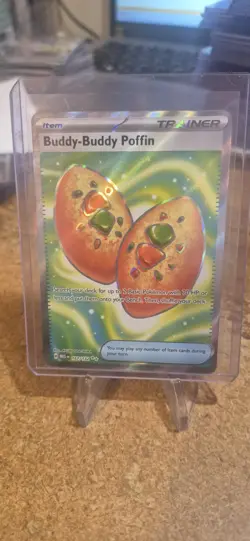 Buddy-Buddy Poffin 167/132 Mega Evolution Full Art Ultra Rare Holo Pokemon - Image 1
