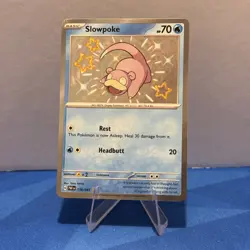 Slowpoke 116/091 Holo Baby Shiny Rare Pokemon SV Paldean Fates - Image 1