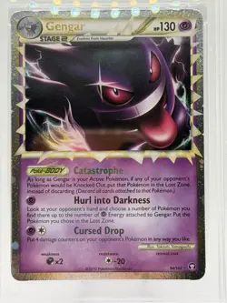 2010 Pokemon HG & SS Gengar (Prime) 94/102 Triumphant Holo PSA 9 - Image 2