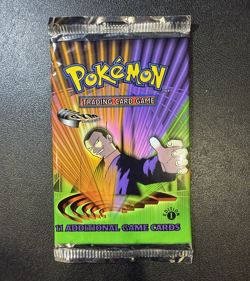 1st Edition WOTC Pokemon Gym Challenge - GIOVANNI ART Booster Pack - FROM BOX - Image 1