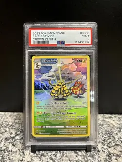 Pokemon TCG Electivire GG08/GG70 Crown Zenith Galarian Gallery Holo PSA 9 - Image 1