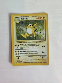 Raichu #14 / 102 Base Set Holo - NM - Pokemon 1999 TCG WOTC Vintage - Image 1
