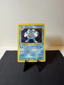Pokemon TCG: 1999 Base Set Unlimited Poliwrath 13/102 Holo Rare MP - Image 2