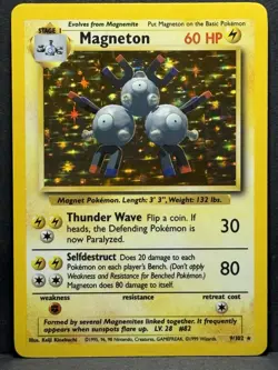 Magneton Holo Unlimited Holo Rare Pokemon TCG Base Set 9/102 LP #1 - Image 1