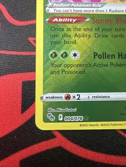 Radiant Venusaur 004/078 Pokemon GO Holo - Image 4