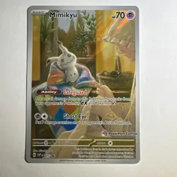 Mimikyu 075 Paldean Fates ETB Pokemon Center Stamped Promo - Image 1