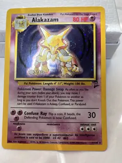 Pokemon TCG Alakazam Base Set 1/102 Holo 1999-2000 Wizards Base Set Holo Rare - Image 1