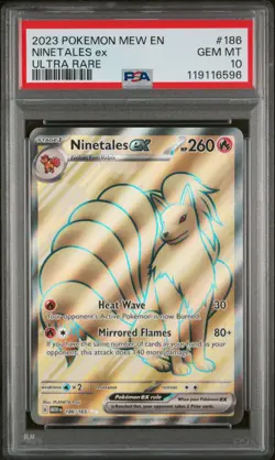 Ninetales Ex #186 2023 Pokemon Mew En-151 Ultra Rare PSA 10 - Image 1