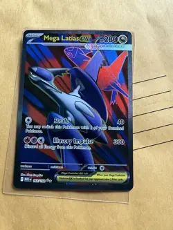 Mega Latias EX 163/132 IR Pokemon TCG Mega Evolution NM Full Art Ultra Rare - Image 2