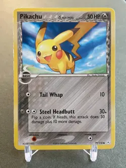 Pokemon Pikachu 79/110 ex Holon Phantoms MP - Image 1