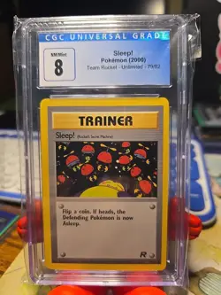 Sleep! #79 Snorlax (Pokemon Team Rocket April 24, 2000) Grade 8 - Image 1