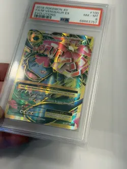 Pokemon TCG M Venusaur EX 2016 XY Evolutions Full Art 100/108 PSA 8 - Image 4