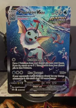 Vaporeon VMAX Black Star Promo SWSH182 Jumbo Pokemon Near Mint NM Fast Shipping - Image 1