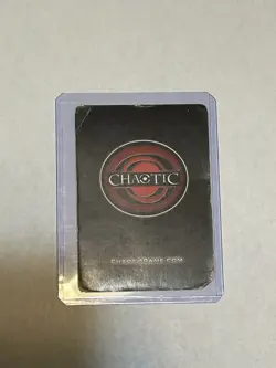 Chaotic TCG First Edition Maxxor Good Stats Card In Bad Shape Ultra Rare Holo - Image 2
