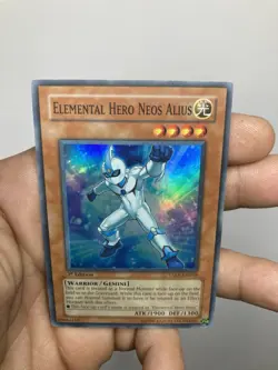 ELEMENTAL HERO NEOS ALIUS SUPER RARE FRENCH TAEV-EN018 FR018 YUGIOH - Image 1