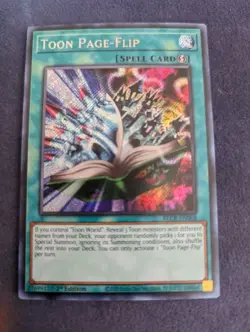 Toon Page-Flip BLCR-EN068 | Secret Rare | 1st Edition | Yu-Gi-Oh! - Image 1