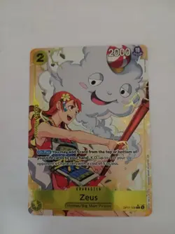 Zeus (Alternate Art) OP11-106 A Fist of Divine Speed Foil - Image 1