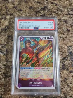 2023 One Piece Kingdoms Of Intrigue OP-04 #072 Mr. 5 PSA 9 Mint Ccg - Image 1