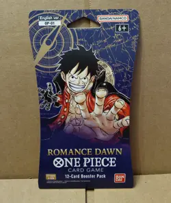 One Piece OP-01 Romance Dawn Sleeved Booster Pack First Wave Possible Pre-Errata - Image 1