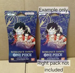 One Piece OP-01 Romance Dawn Sleeved Booster Pack First Wave Possible Pre-Errata - Image 4