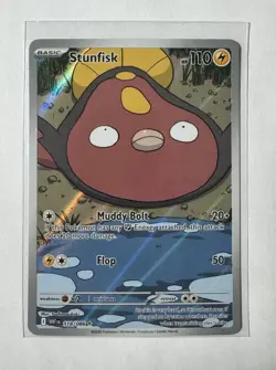 Pokemon White Flare Stunfisk 118/086 Illustration Rare Holo NM - Image 1