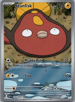 Stunfisk 118/086 Illustration Rare White Flare Pokemon Near Mint - Image 1