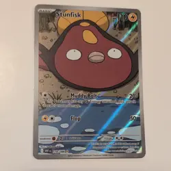 Stunfisk 118/086 Illustration Rare Holo Near Mint Condition White Flare English - Image 2