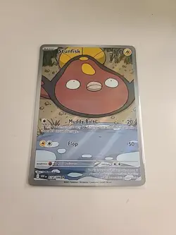 Stunfisk 118/086 Sv: White Flare Illustration Rare IR Pokemon TCG NM - Image 1