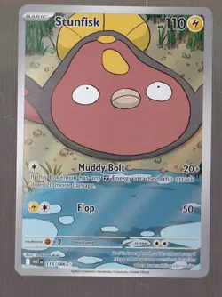 Stunfisk 118/086 Illustration Rare White Flare Pokemon NM - Image 1
