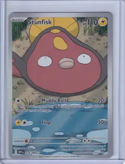 Stunfisk 118/086 Sv: White Flare Illustration Rare Card NM/MINT Pokemon TCG - Image 1