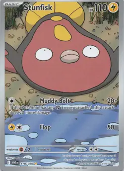 Stunfisk 118/086 Illustration Rare Pokemon TCG SV: White Flare NM - Image 3