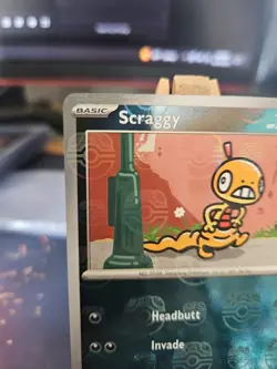 Pokemon Scraggy TCG Reverse Holo Rare Master Ball 2025 White Flare 57/86 NM - Image 2