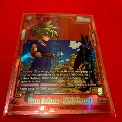 Son Gohan : Childhood SB02-006 Alt Art Manga Booster 02 Dragon Ball Card English - Image 1