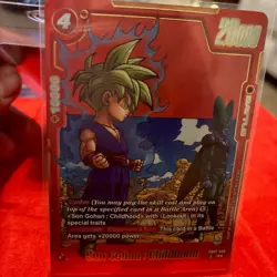 Son Gohan : Childhood SB02-006 Alt Art Manga Booster 02 Dragon Ball Card English - Image 2
