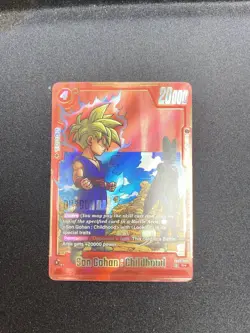 Son Gohan : Childhood SB02-006 Alt Art Manga Booster 02 Dragon Ball Card English - Image 1