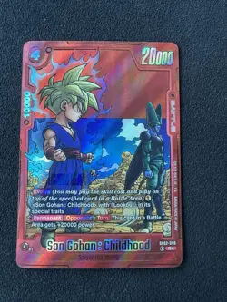 Son Gohan : Childhood SB02-006 Alt Art Manga Booster 02 Dragon Ball Card English - Image 1