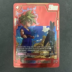 Son Gohan : Childhood SB02-006 Alt Art Manga Booster 02 Dragon Ball Card English - Image 1