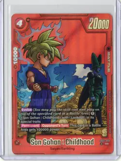 Son Gohan : Childhood SB02-006 Alt Art Manga Booster 02 Dragon Ball Card English - Image 1