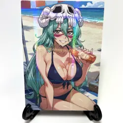 Bleach Nel Tu Sexy Bikini Anime Waifu Girl Doujin Lewd Goddess Story Art Card - Image 1