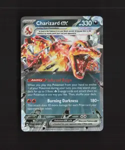 Charizard ex 054/091 Paldean Fates Ultra Rare Holo Pokemon Card NM - Image 1
