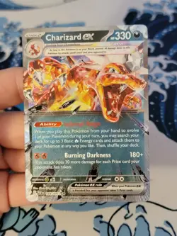 Charizard ex 054/091 Paldean Fates Ultra Rare Holo Pokemon Card NM - Image 1