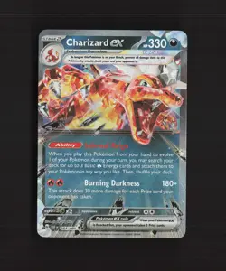 Charizard ex 054/091 Paldean Fates Ultra Rare Holo Pokemon Card NM - Image 1