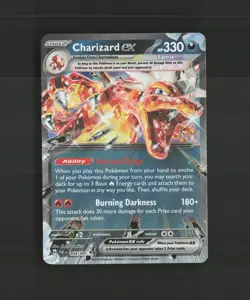 Charizard ex 054/091 Paldean Fates Ultra Rare Holo Pokemon Card NM - Image 1