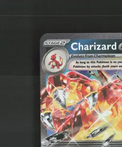 Charizard ex 054/091 Paldean Fates Ultra Rare Holo Pokemon Card NM - Image 3