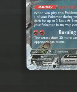 Charizard ex 054/091 Paldean Fates Ultra Rare Holo Pokemon Card NM - Image 5